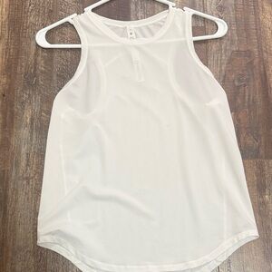 lululemon athletica White Mesh Athletic Tank